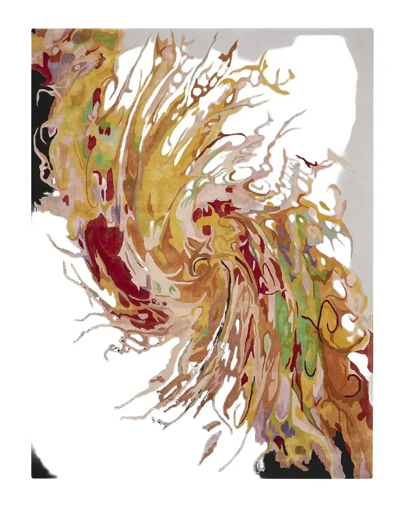 Nourison Prismatic Multicolor Swirl Hand-Tufted Rug
