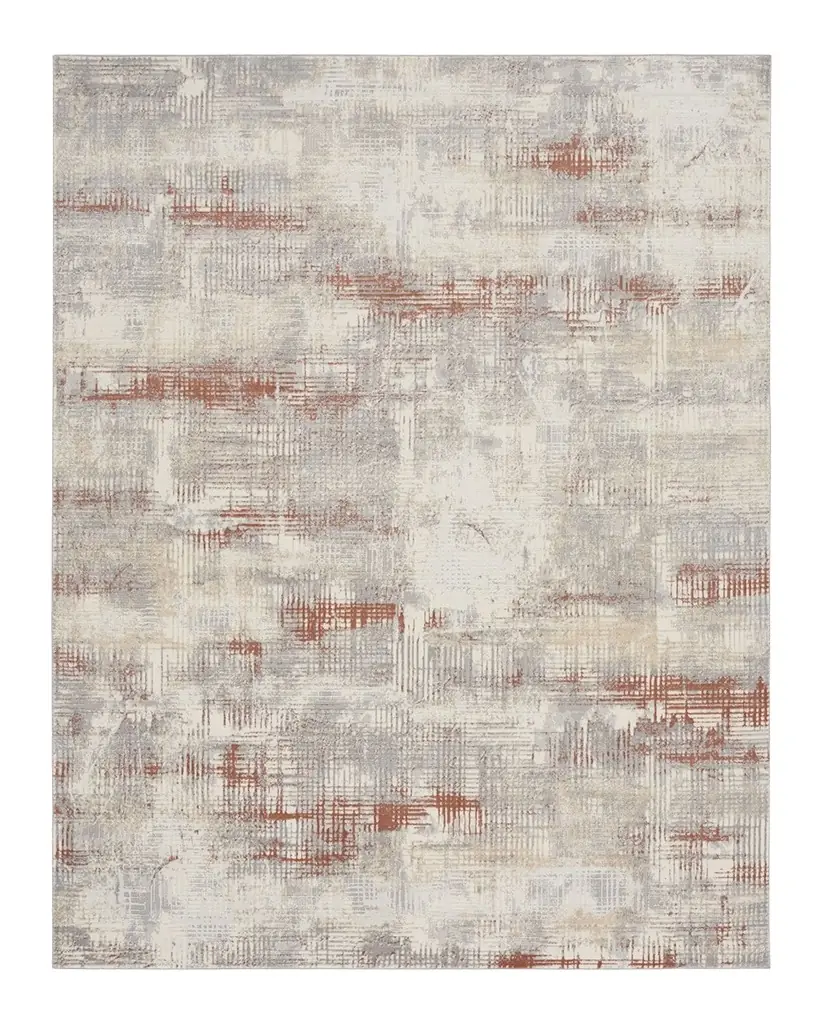 Calvin Klein Rush Blue/Beige Power-Loomed Rug | Image 1 Calvin Klein Rush Blue/Beige Power-Loomed Rug | Image 1