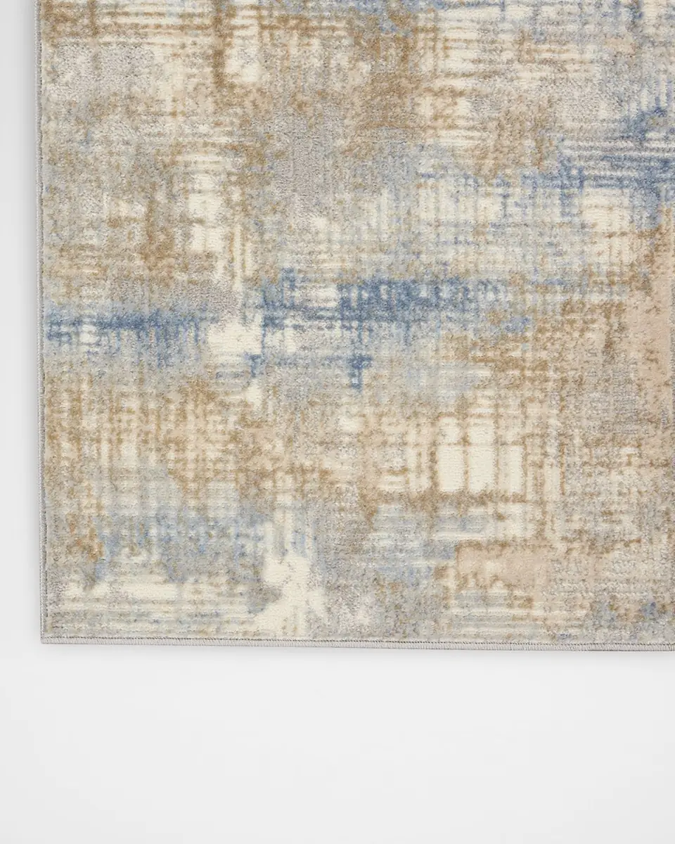Calvin Klein Rush Blue/Beige Power-Loomed Rug | Thumbnail 3 Calvin Klein Rush Blue/Beige Power-Loomed Rug | Thumbnail 3