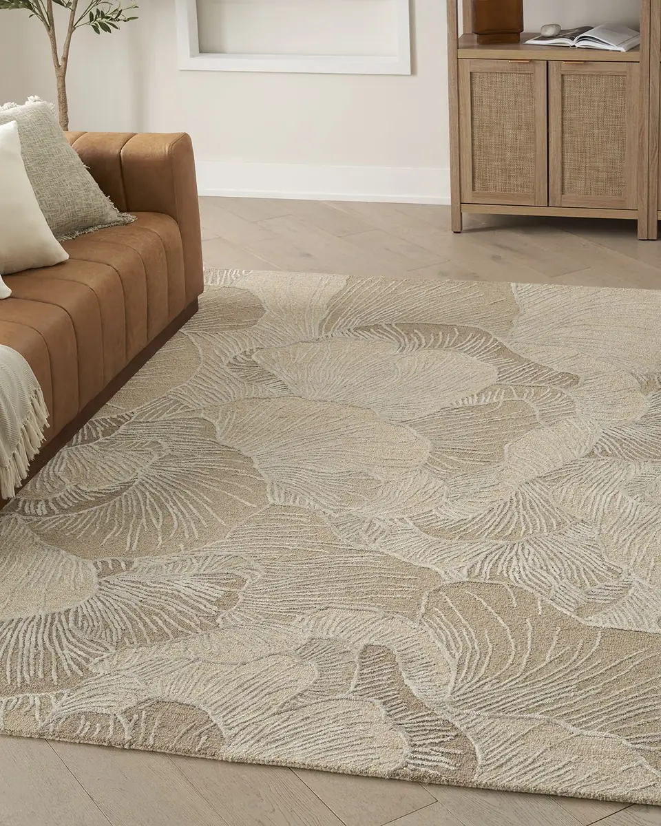 Nourison Avra Taupe Hand-Tufted Taupe Rug | Thumbnail 6 Nourison Avra Taupe Hand-Tufted Taupe Rug | Thumbnail 6