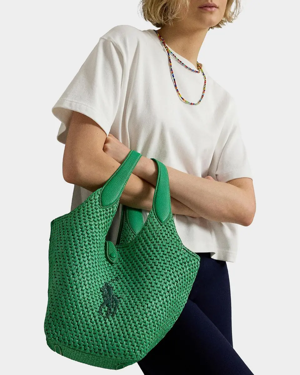 Polo Ralph Lauren Polo Play Big Pony Faux-Raffia Tote | Thumbnail 2