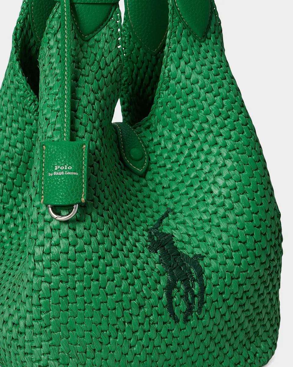 Polo Ralph Lauren Polo Play Big Pony Faux-Raffia Tote | Thumbnail 6