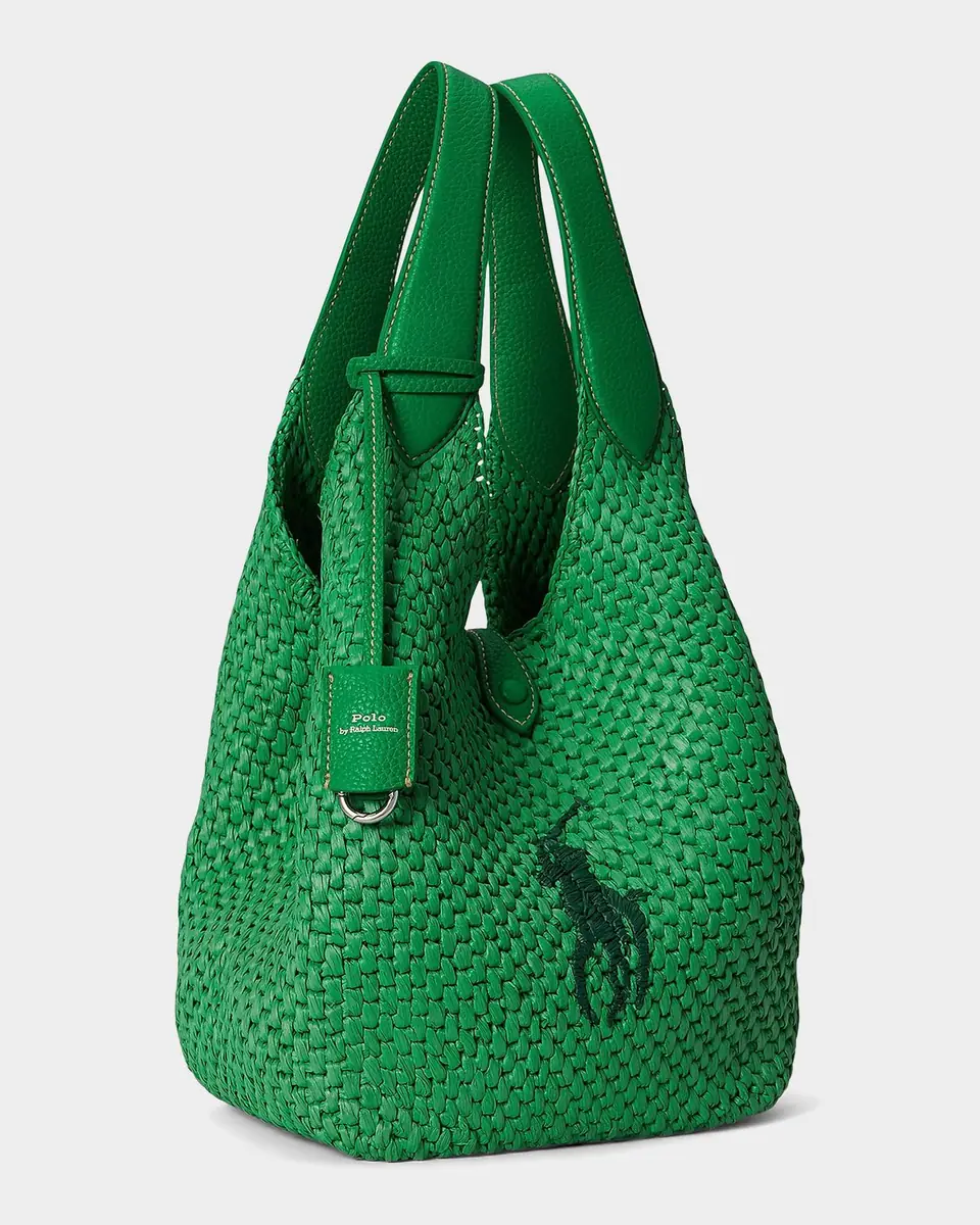 Polo Ralph Lauren Polo Play Big Pony Faux-Raffia Tote | Thumbnail 7