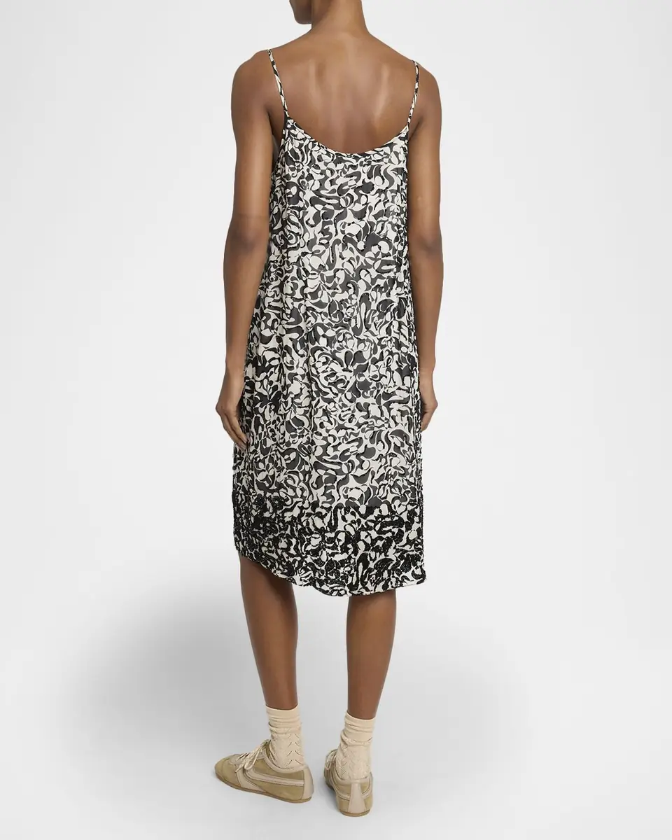 Dries Van Noten Denya Embroidered Sleeveless Midi Dress | Thumbnail 3