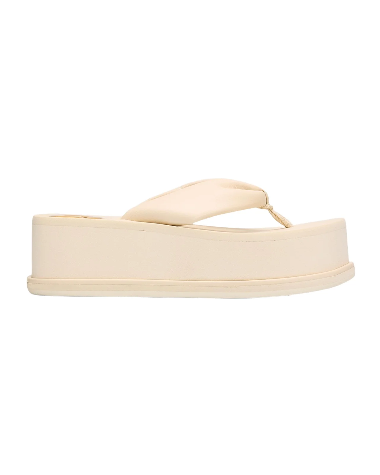 CG Leather Platform Thong Sandals