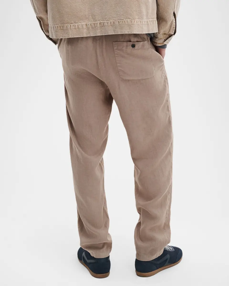 rag & bone Men's Evan Stretch-Waistband Linen Trousers | Thumbnail 3 rag & bone Men's Evan Stretch-Waistband Linen Trousers | Thumbnail 3