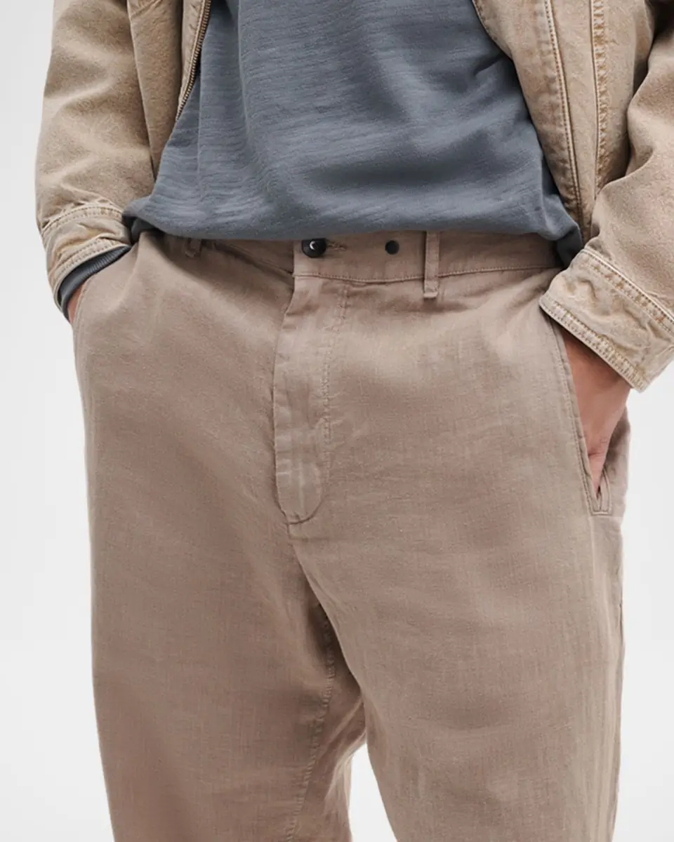rag & bone Men's Evan Stretch-Waistband Linen Trousers | Thumbnail 5 rag & bone Men's Evan Stretch-Waistband Linen Trousers | Thumbnail 5