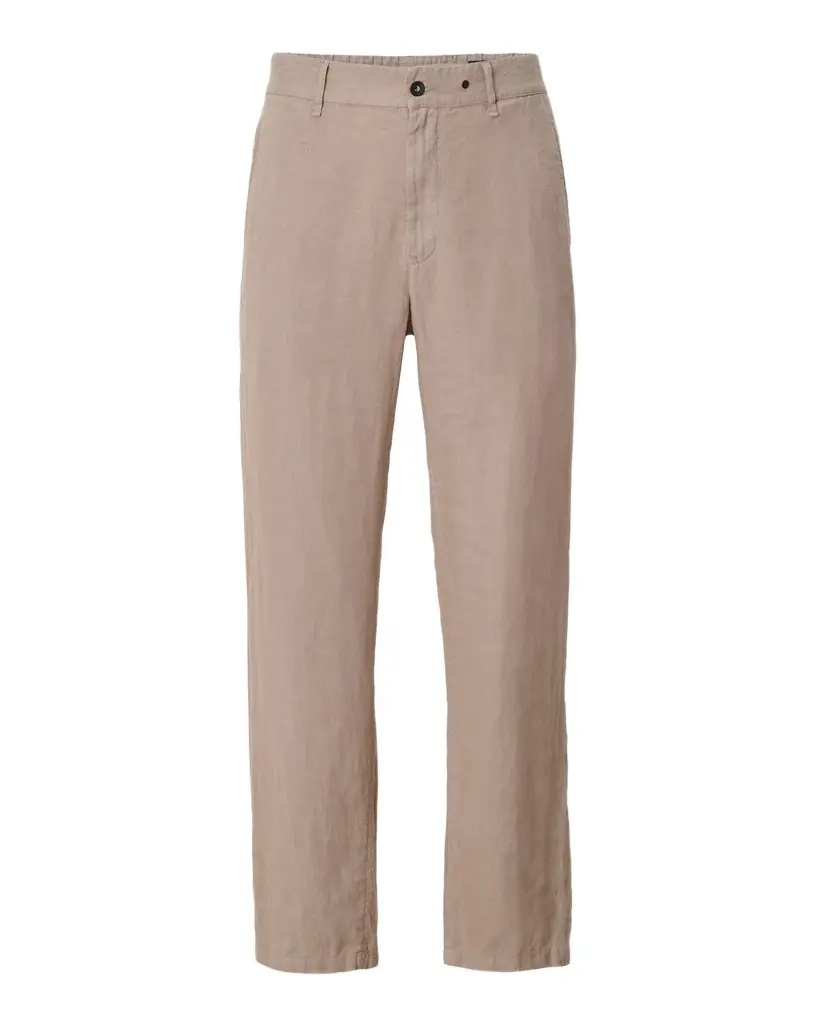 rag & bone Men's Evan Stretch-Waistband Linen Trousers
