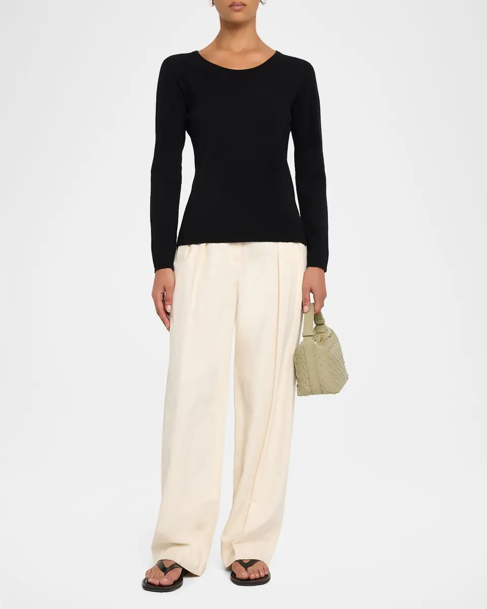 The Row Nezana Cashmere Long-Sleeve Top | Thumbnail 2 The Row Nezana Cashmere Long-Sleeve Top | Thumbnail 2