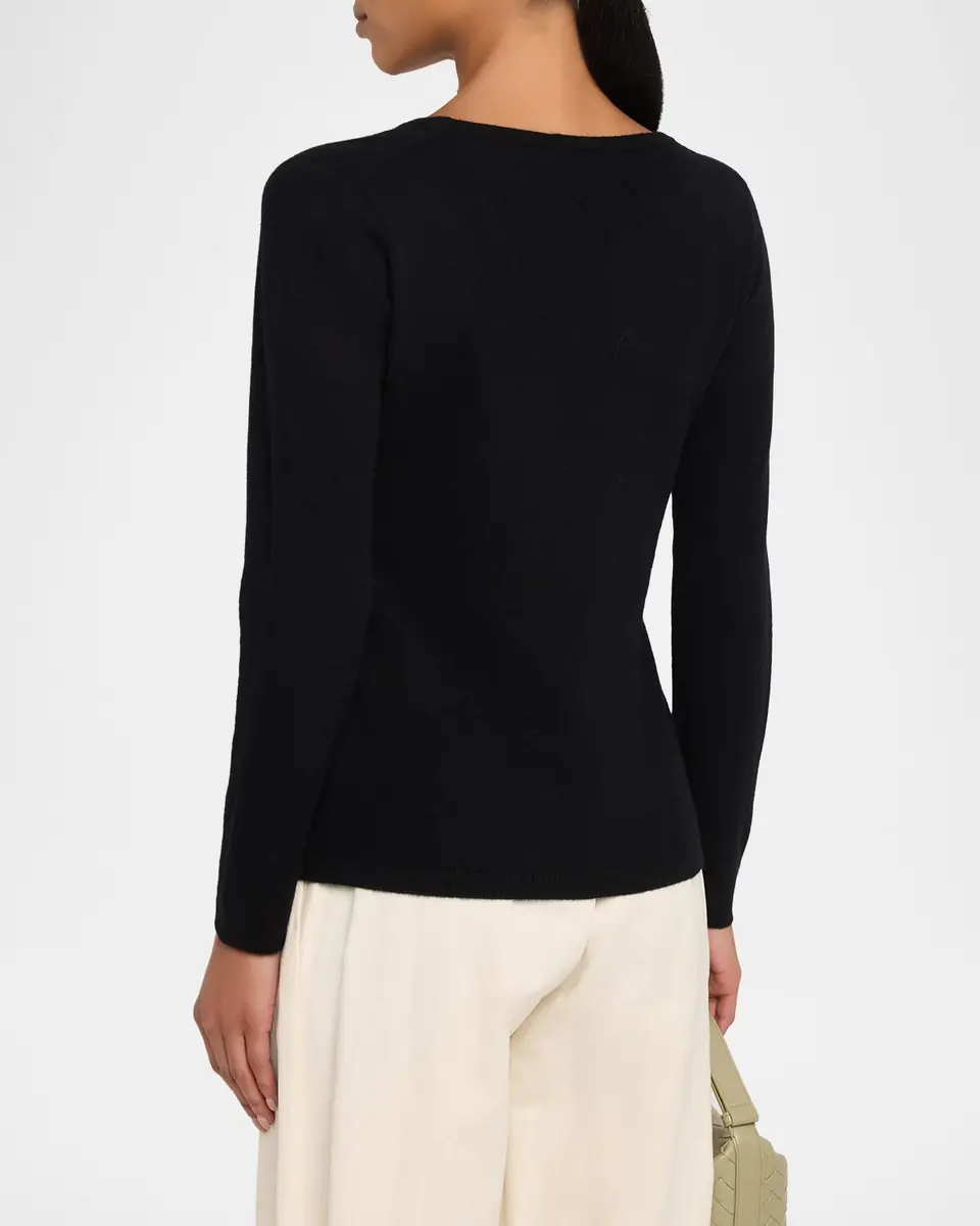 The Row Nezana Cashmere Long-Sleeve Top | Thumbnail 3 The Row Nezana Cashmere Long-Sleeve Top | Thumbnail 3