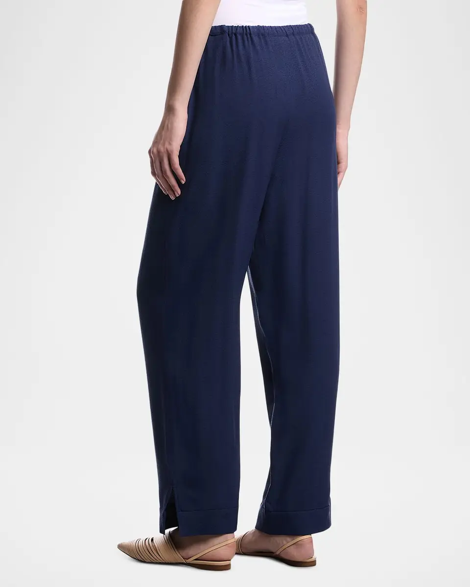 Emporio Armani Straight-Leg Micro Leopard Jacquard Trousers | Thumbnail 3 Emporio Armani Straight-Leg Micro Leopard Jacquard Trousers | Thumbnail 3