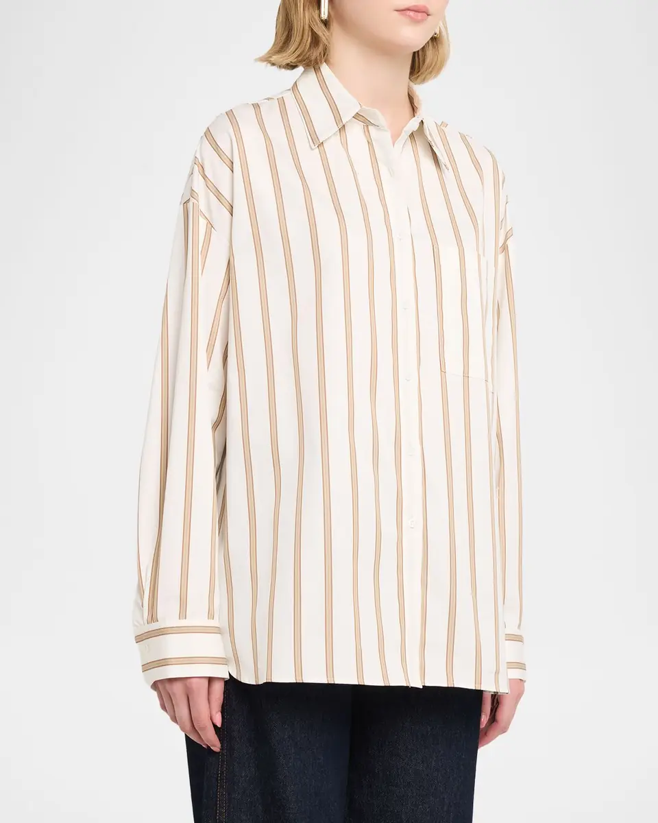 TWP Something Borrowed Striped Shirt | Thumbnail 4 TWP Something Borrowed Striped Shirt | Thumbnail 4