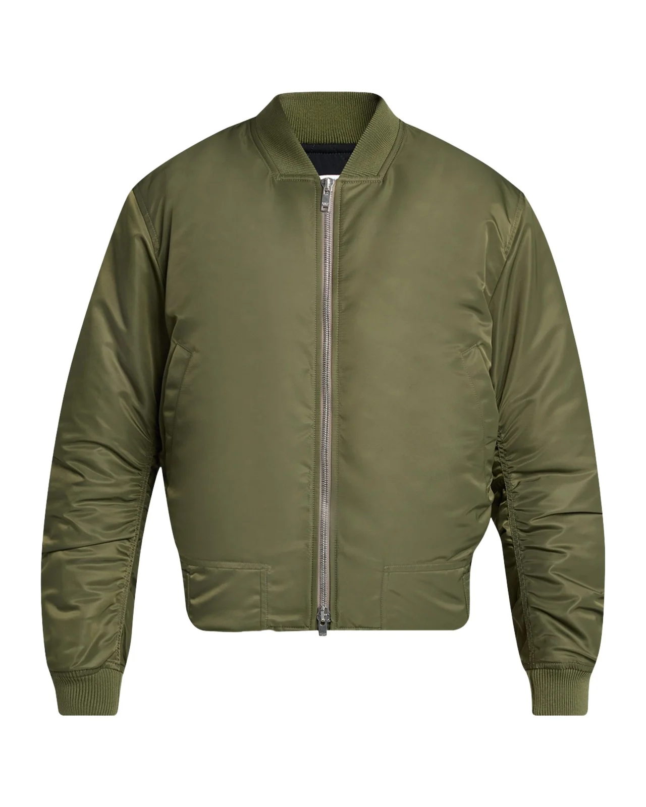 Bottega Veneta Men's Intrecciato-Patch Nylon Bomber Jacket