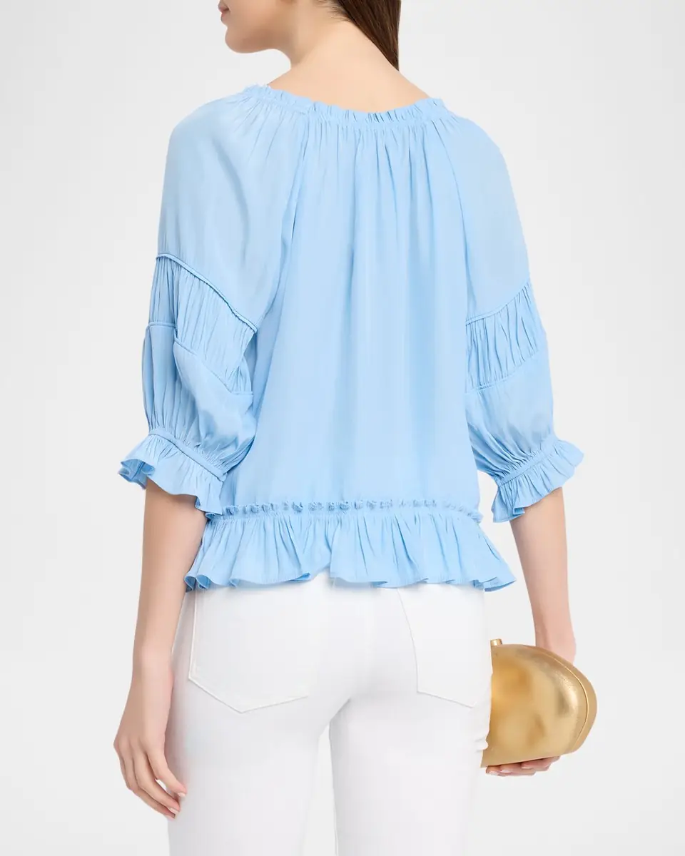 Ramy Brook Natasha Ruffled Blouse | Thumbnail 2 Ramy Brook Natasha Ruffled Blouse | Thumbnail 2