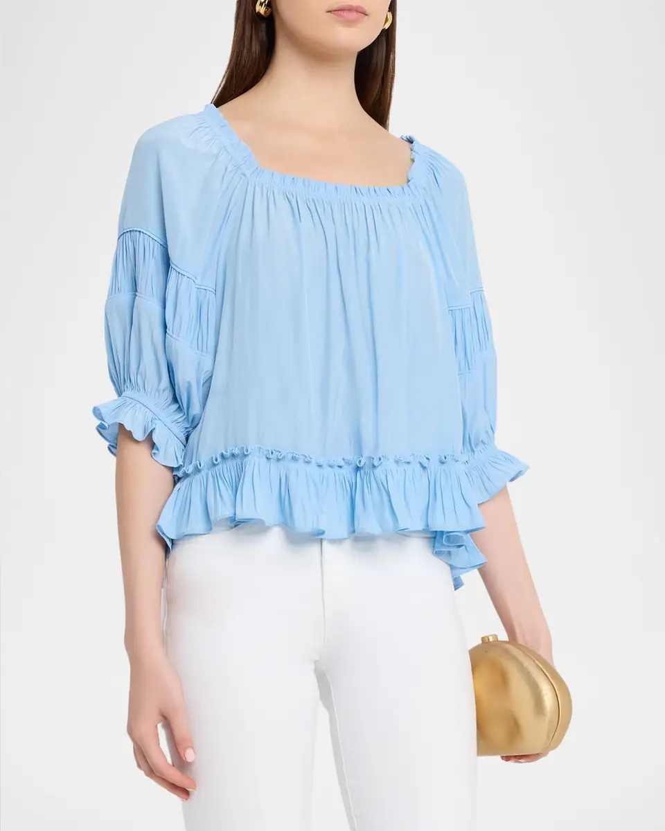 Ramy Brook Natasha Ruffled Blouse | Thumbnail 3 Ramy Brook Natasha Ruffled Blouse | Thumbnail 3