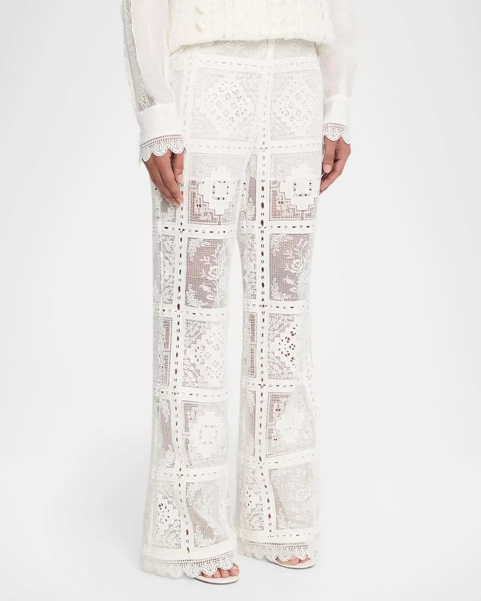 Zimmermann Aster Embroidered Pants | Thumbnail 3 Zimmermann Aster Embroidered Pants | Thumbnail 3