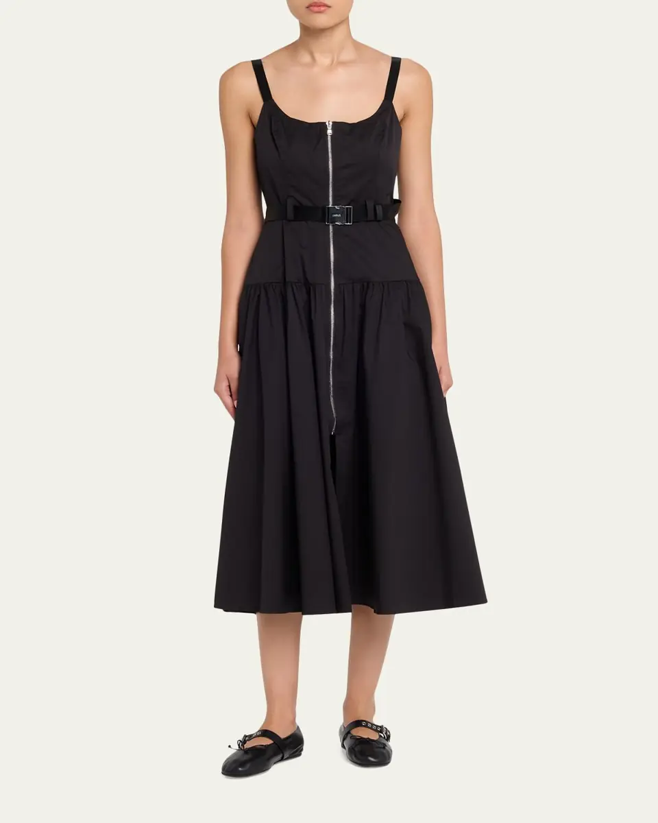 L'Agence Rima Belted Midi Dress | Thumbnail 2 L'Agence Rima Belted Midi Dress | Thumbnail 2