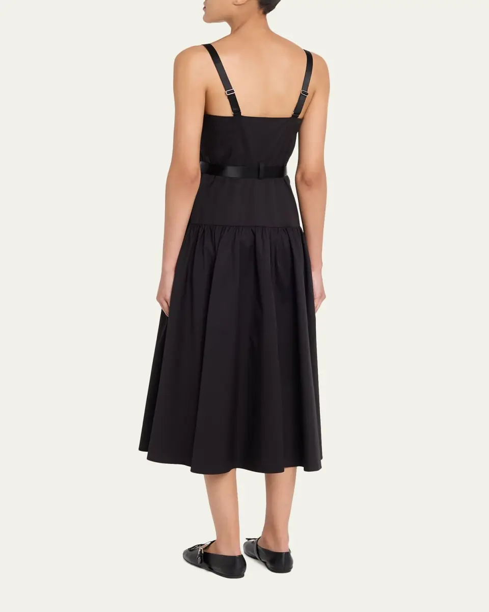 L'Agence Rima Belted Midi Dress | Thumbnail 3 L'Agence Rima Belted Midi Dress | Thumbnail 3