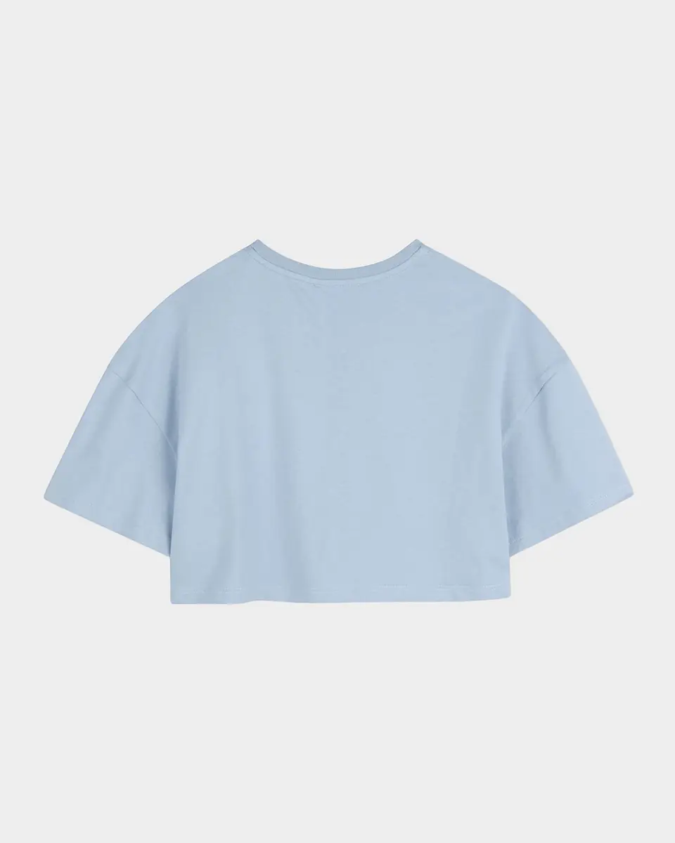Chloé Girl's Logo Short-Sleeve Crop T-Shirt, Size 4-14 | Thumbnail 3 Chloé Girl's Logo Short-Sleeve Crop T-Shirt, Size 4-14 | Thumbnail 3