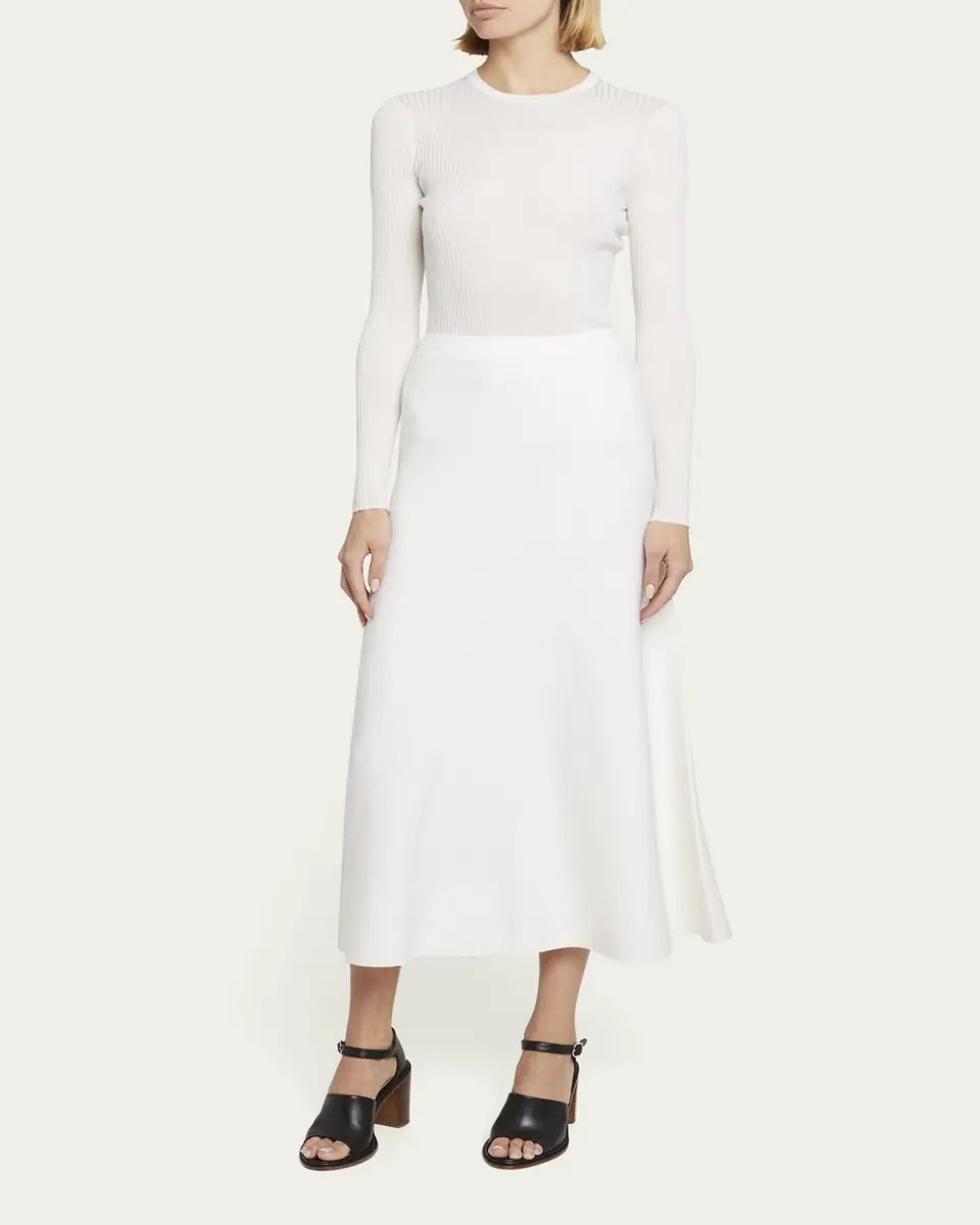 Gabriela Hearst Freddie Midi Wool-Cashmere Skirt | Thumbnail 4 Gabriela Hearst Freddie Midi Wool-Cashmere Skirt | Thumbnail 4