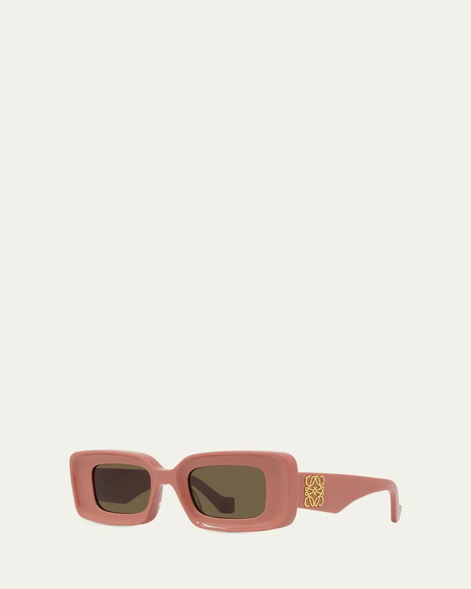 Loewe Anagram Beveled Acetate Rectangle Sunglasses | Thumbnail 2