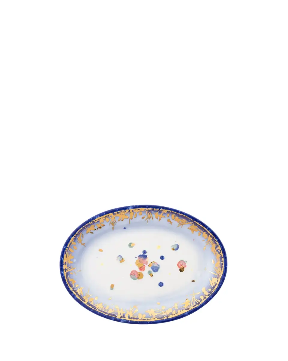 CORALLA MAIURI Villa Borghese Apollo Bianco Oval Rim Platter | Thumbnail 2 CORALLA MAIURI Villa Borghese Apollo Bianco Oval Rim Platter | Thumbnail 2