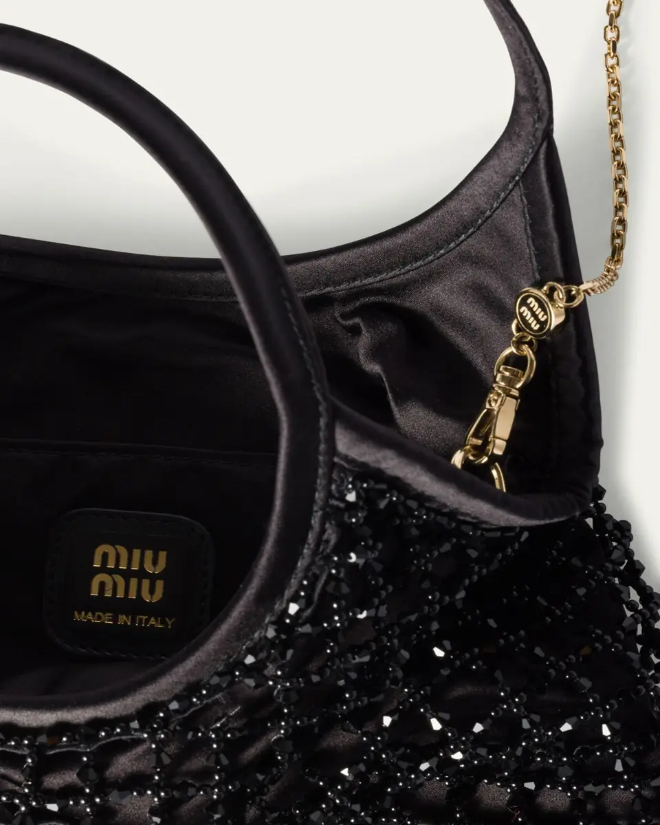 Miu Miu Ivy Beaded Duchesse Top-Handle Bag | Thumbnail 3 Miu Miu Ivy Beaded Duchesse Top-Handle Bag | Thumbnail 3
