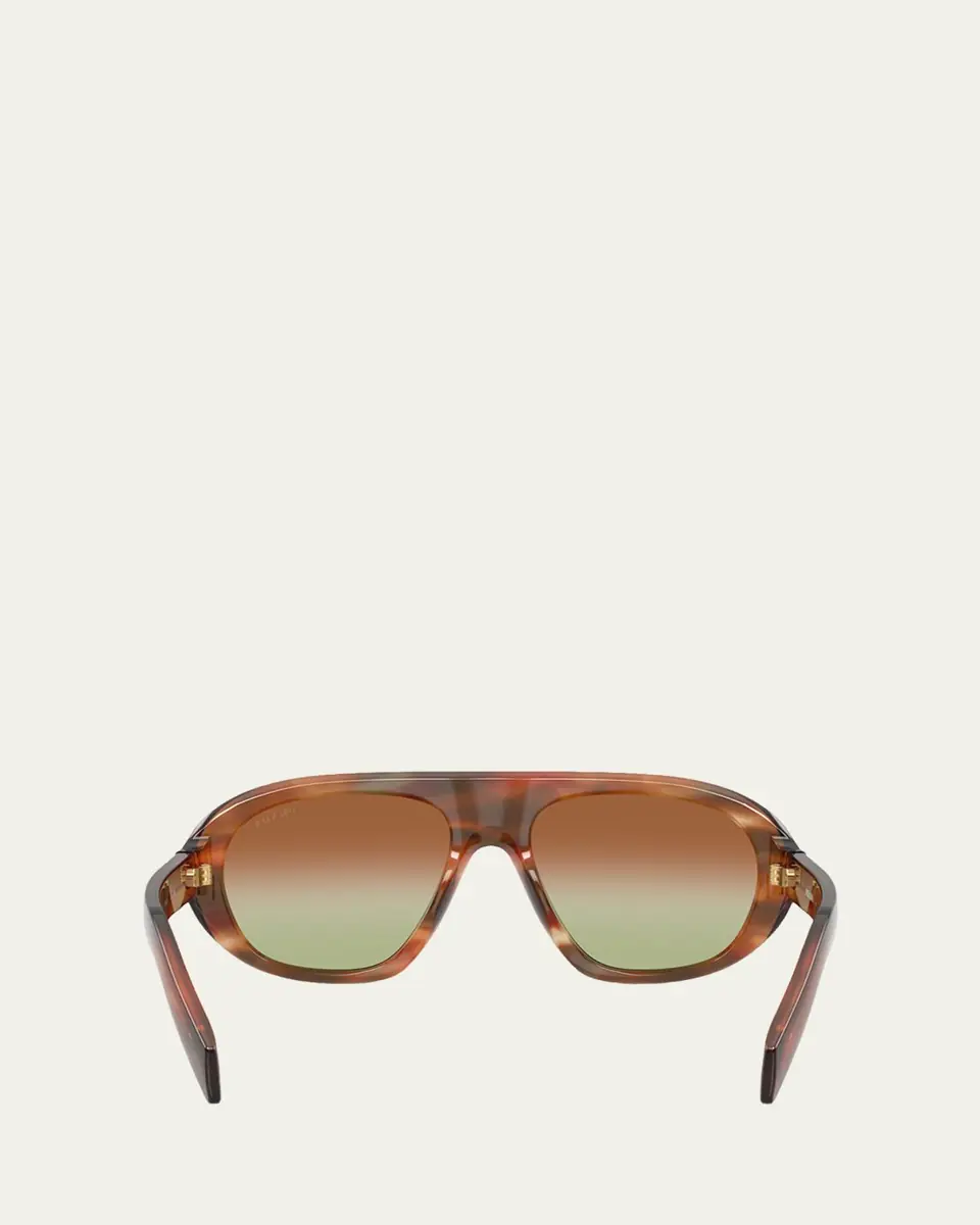 Prada 57mm Acetate Aviator Sunglasses | Thumbnail 5