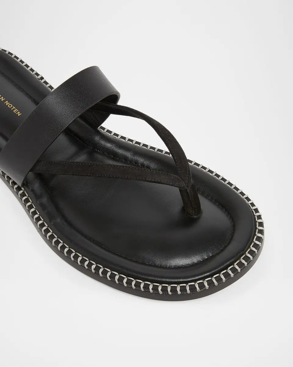Dries Van Noten Men's Thong Leather Sandals | Thumbnail 4 Dries Van Noten Men's Thong Leather Sandals | Thumbnail 4