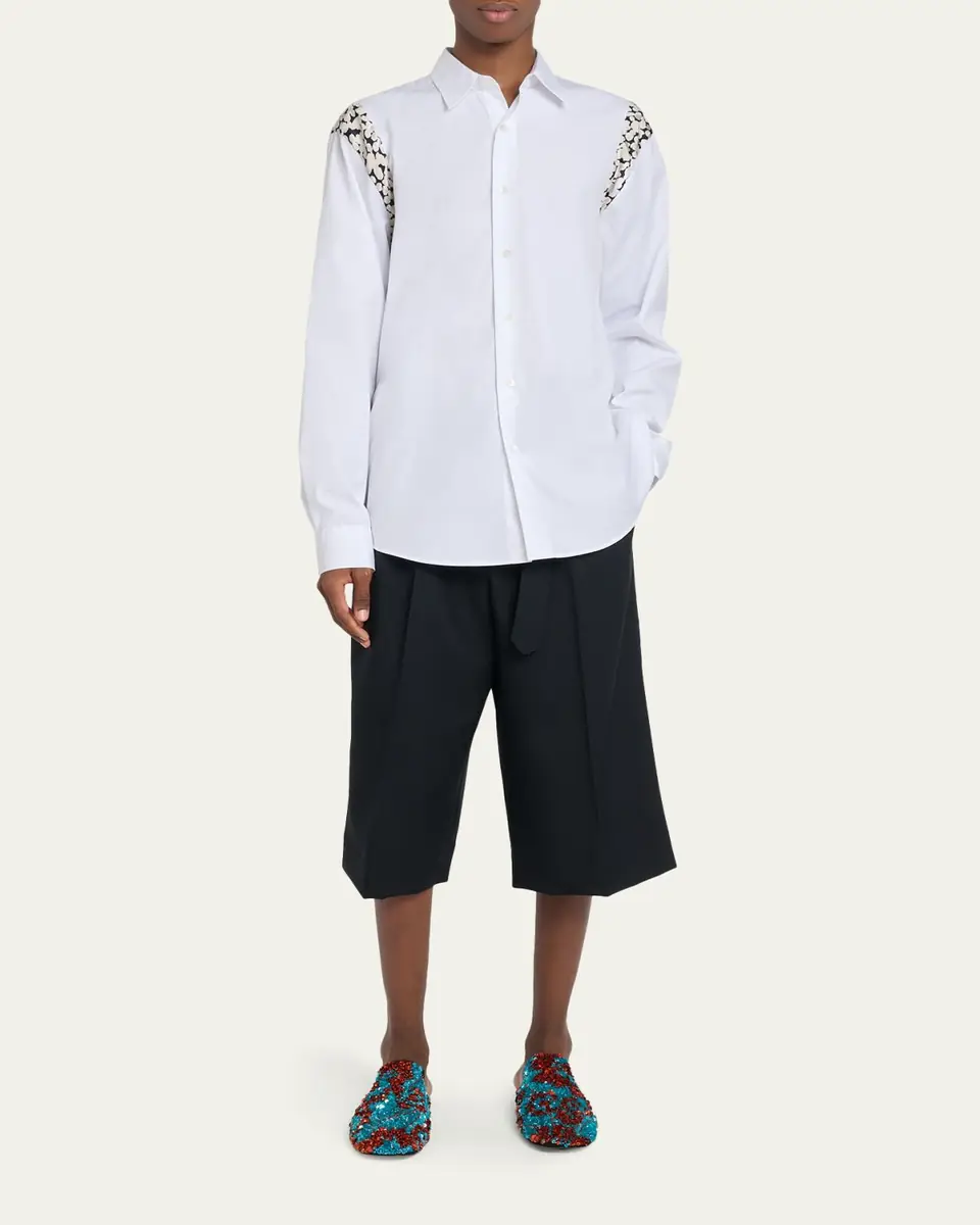 Dries Van Noten Men's Sequined Casual Slippers | Thumbnail 3 Dries Van Noten Men's Sequined Casual Slippers | Thumbnail 3