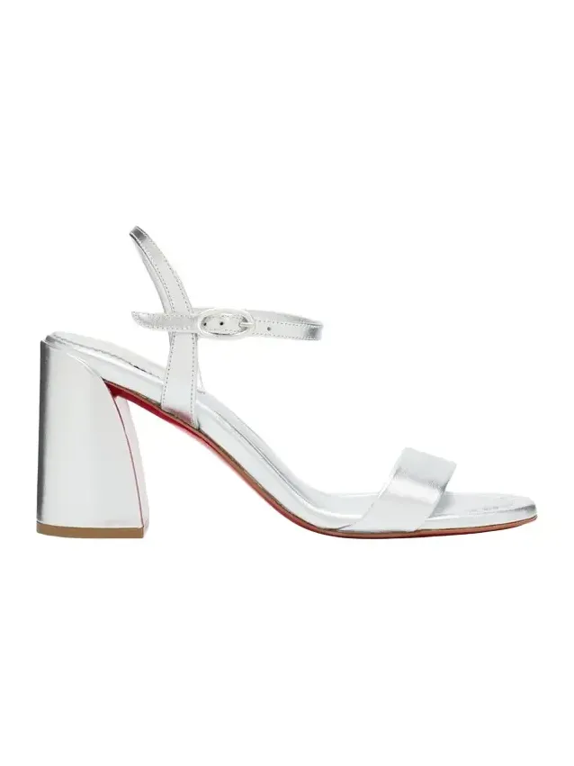 85mm Jane Metallic Leather Ankle-Strap Sandals 85mm Jane Metallic Leather Ankle-Strap Sandals