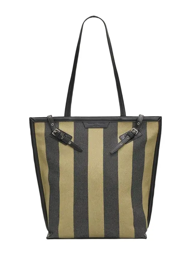 Proenza Schouler Striped Canvas North-South Tote Bag
