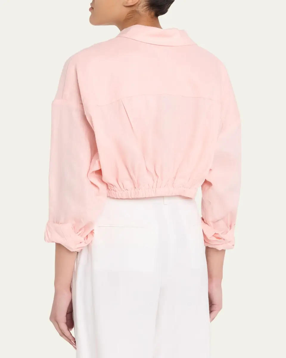 AEXAE Tie-Front Linen Shirt | Thumbnail 3 AEXAE Tie-Front Linen Shirt | Thumbnail 3
