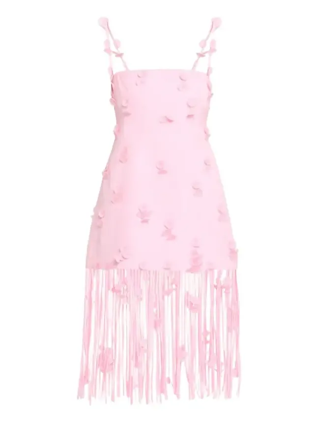 Juliana Floral Fringe Midi Dress Juliana Floral Fringe Midi Dress