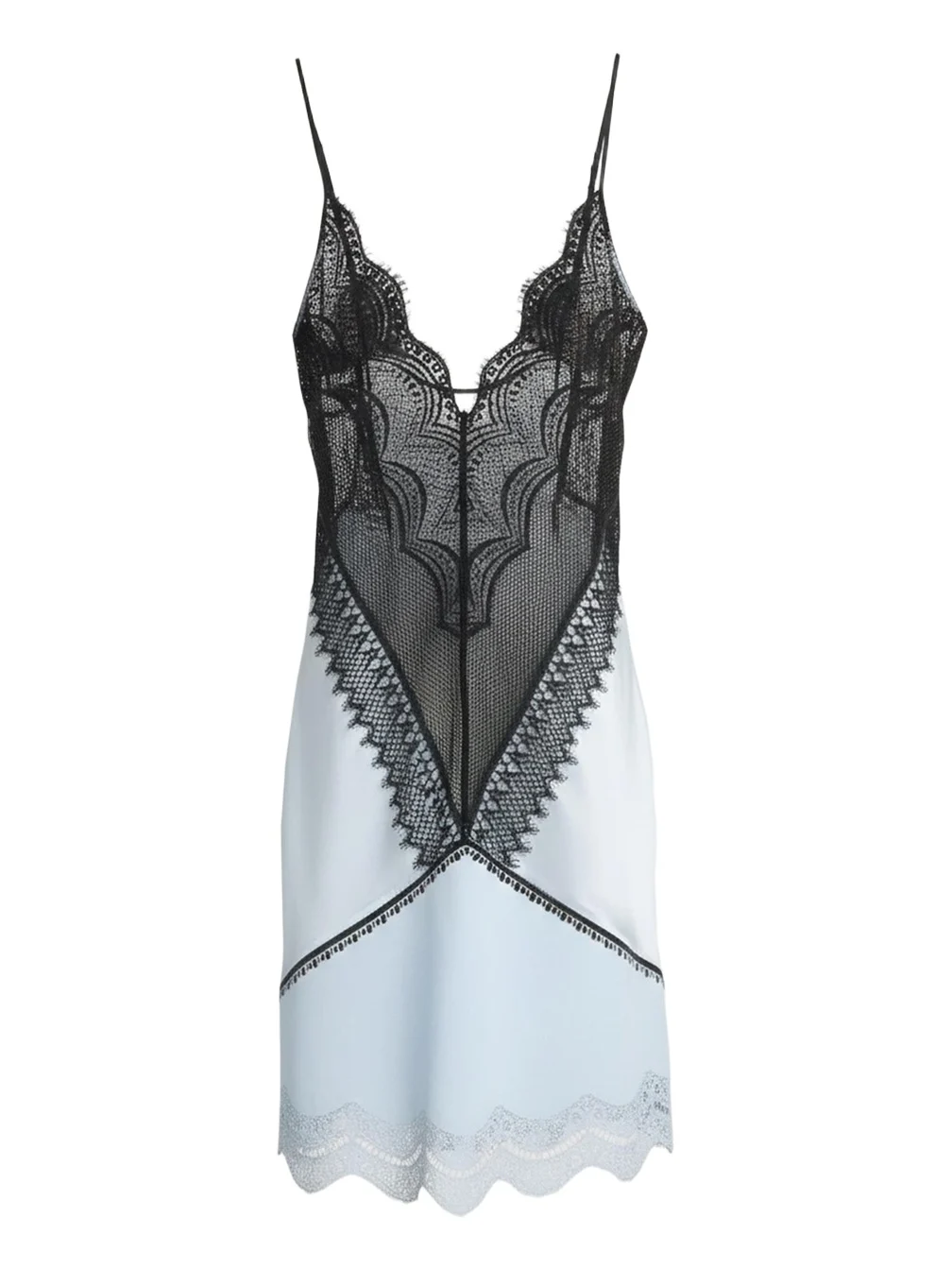 Backless Lace & Leather Mesh Mini Dress Backless Lace & Leather Mesh Mini Dress
