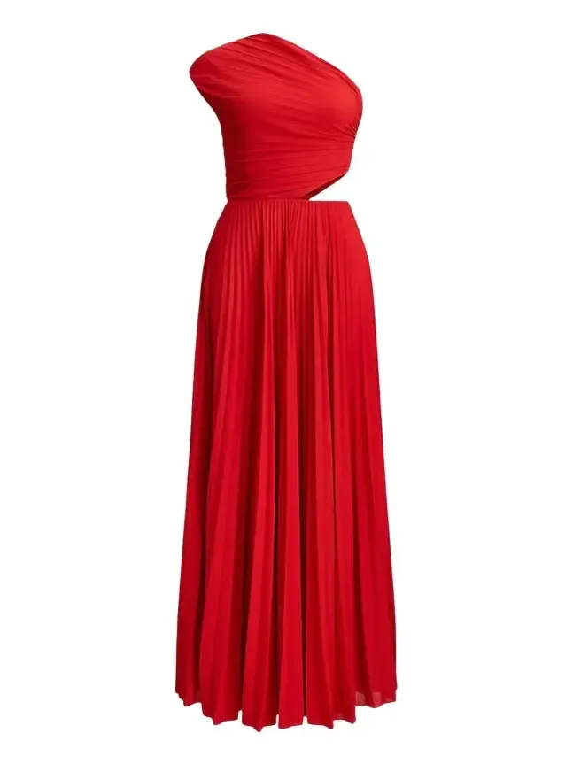 Holin Pleated Jersey Evening Dress Holin Pleated Jersey Evening Dress