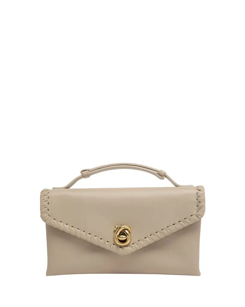 Bottega Veneta Knot Lock Leather Top-Handle Bag | Image 1 Bottega Veneta Knot Lock Leather Top-Handle Bag | Image 1