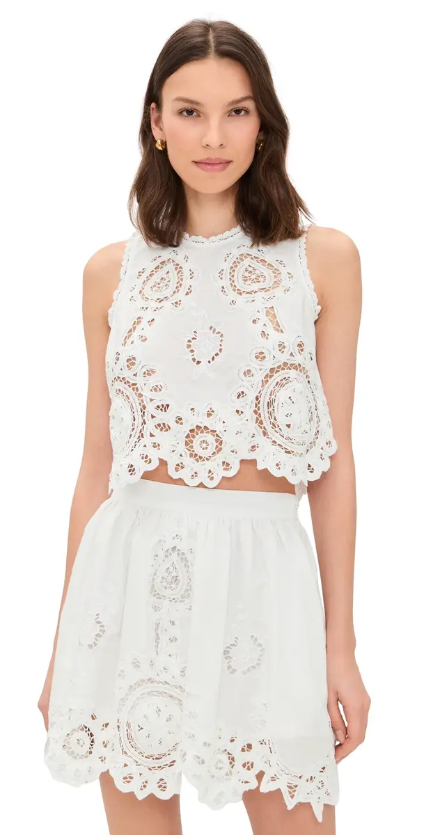 Hunter Bell Francesca Top White | Image 1 Hunter Bell Francesca Top White | Image 1