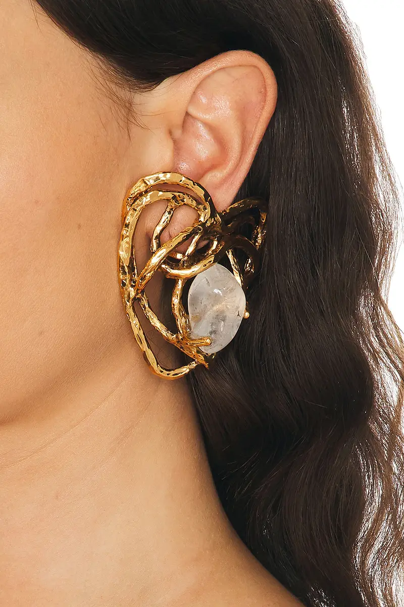 Saint Laurent Heart & Rope Earrings | Thumbnail 2