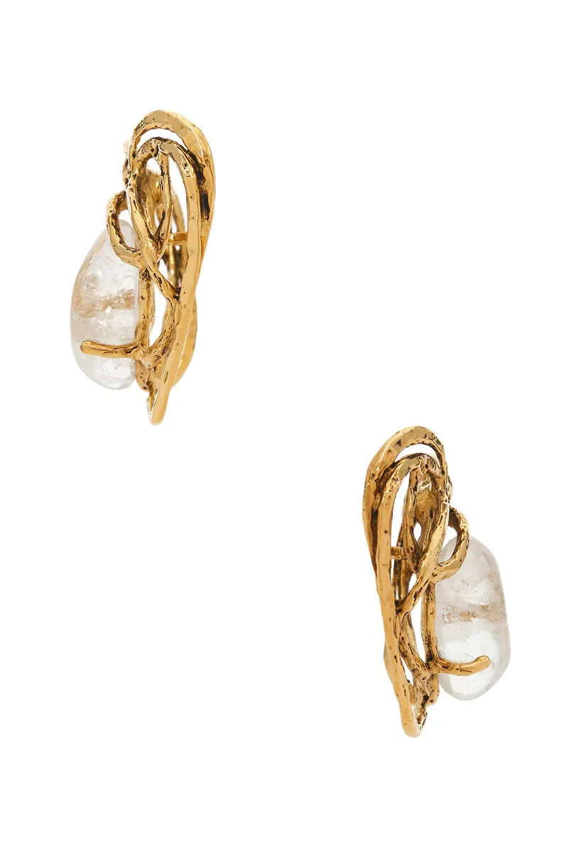 Saint Laurent Heart & Rope Earrings | Thumbnail 3
