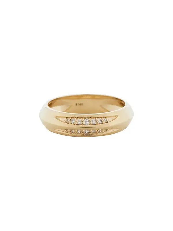 Pave Knife Edge Cigar Band