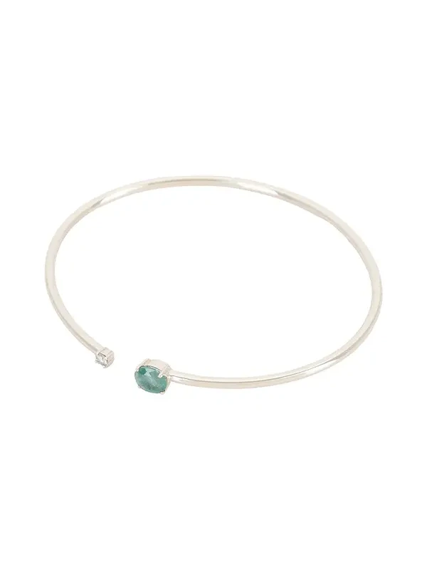 Emerald Luxe Open Bangle Bracelet Emerald Luxe Open Bangle Bracelet