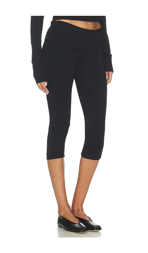 ÉTERNE Foldover Capri Legging | Thumbnail 2
