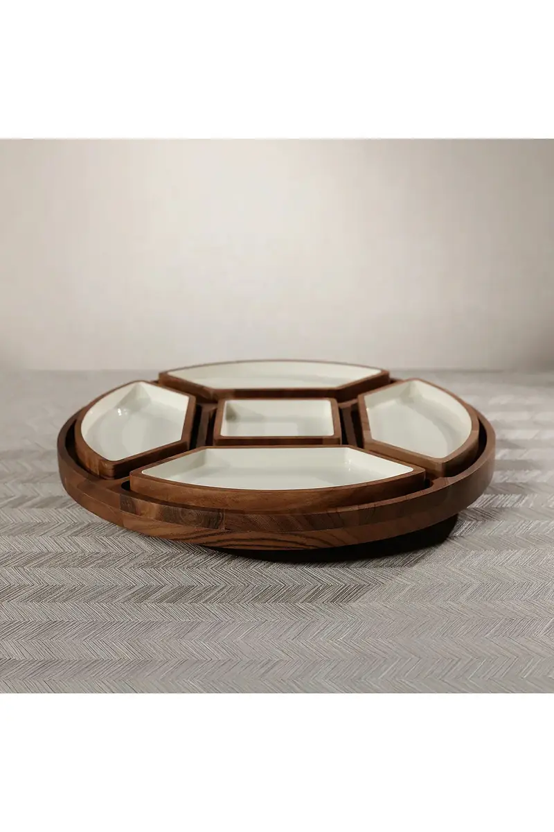 The Favorites Lazy Susan With 5 Condiment Sections | Thumbnail 6 The Favorites Lazy Susan With 5 Condiment Sections | Thumbnail 6