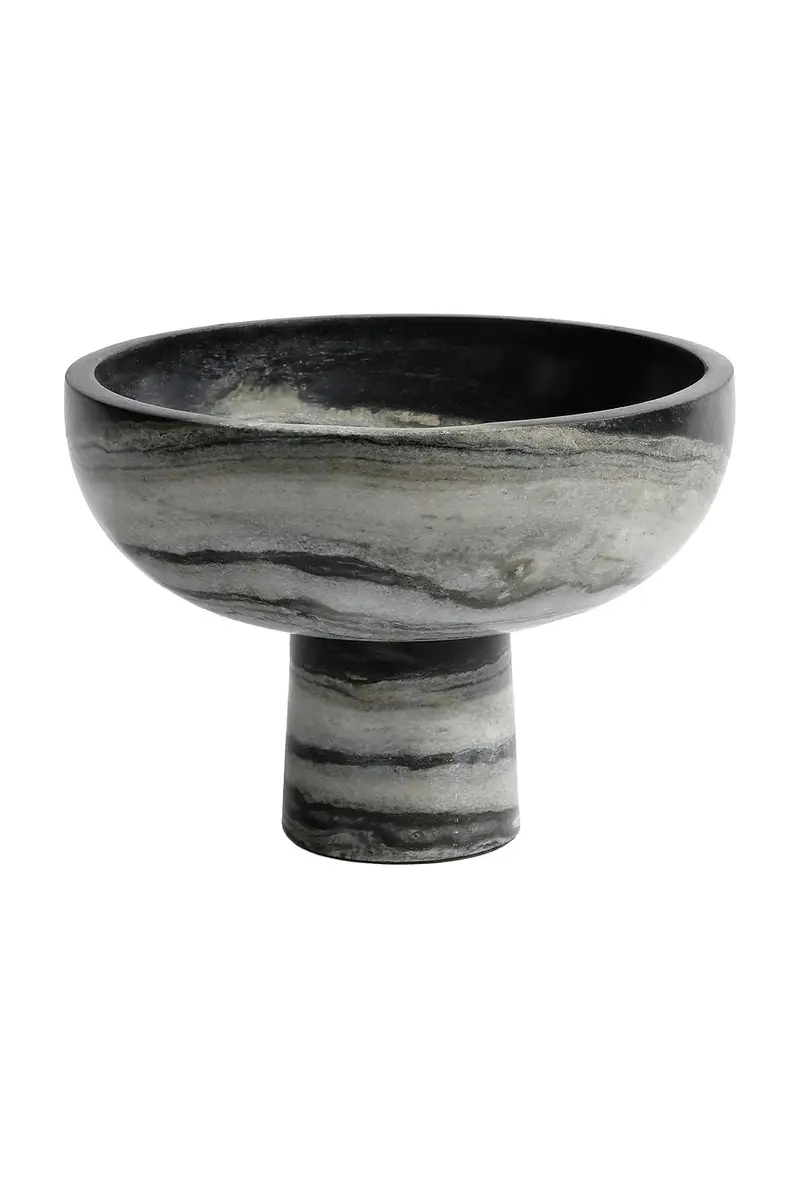 The Favorites Footed Bowl Black Panda Marble | Thumbnail 3 The Favorites Footed Bowl Black Panda Marble | Thumbnail 3