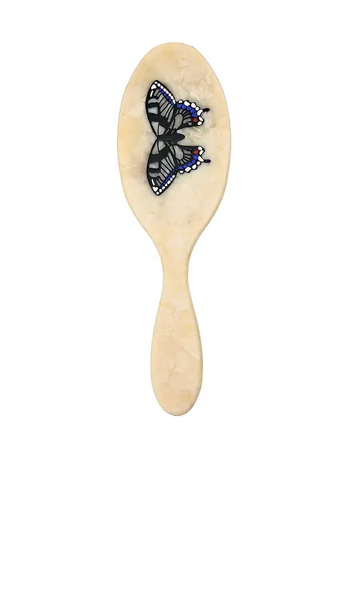 Solar Eclipse Hand-painted Swallowtail Amazing Hair Day Brush