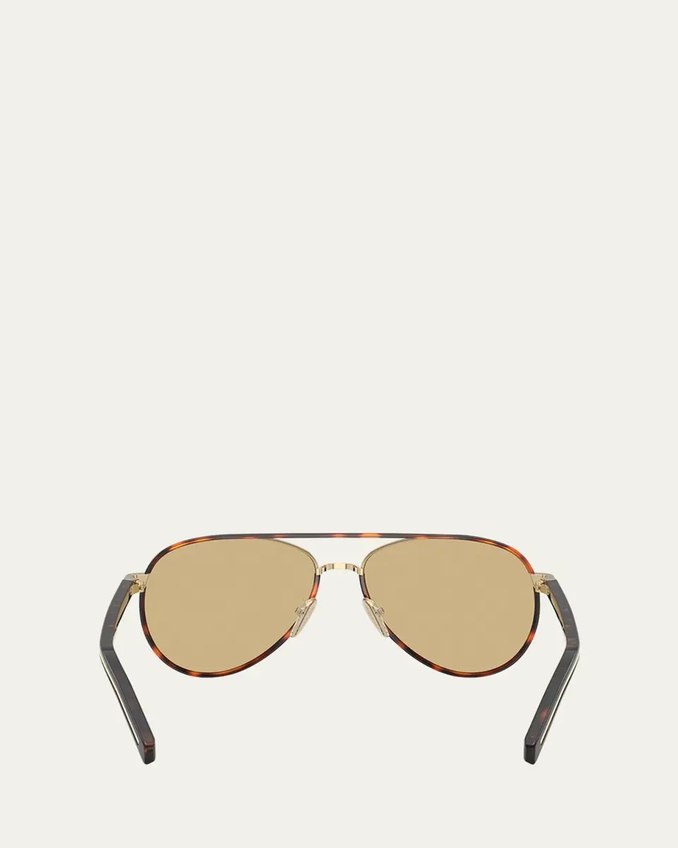 Prada PR B57S Aviator Steel Sunglasses | Thumbnail 4 Prada PR B57S Aviator Steel Sunglasses | Thumbnail 4