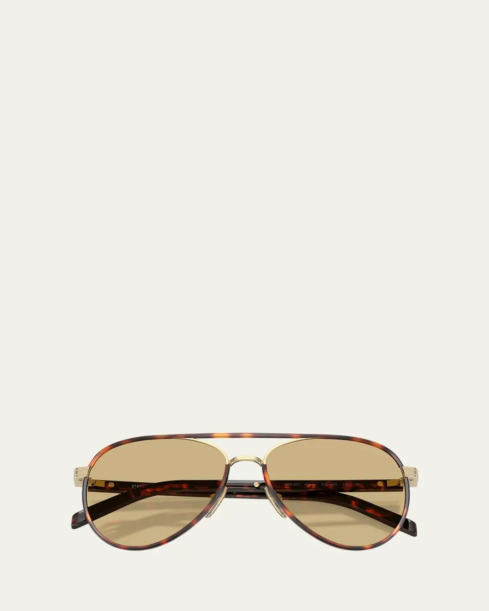 Prada PR B57S Aviator Steel Sunglasses | Thumbnail 5 Prada PR B57S Aviator Steel Sunglasses | Thumbnail 5