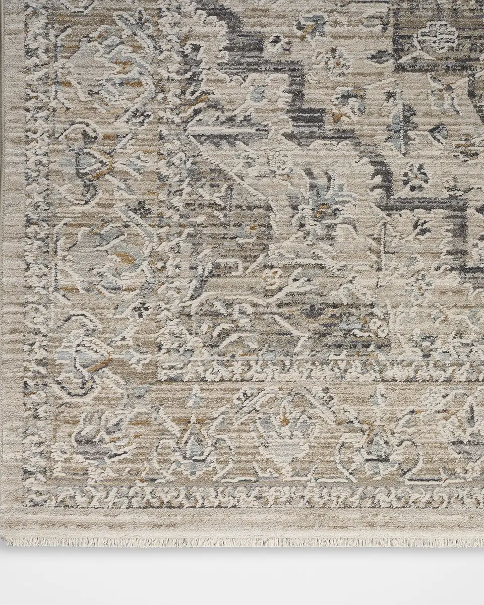 Nourison Lynx Ivory/Taupe Power-Loomed Rug | Thumbnail 3 Nourison Lynx Ivory/Taupe Power-Loomed Rug | Thumbnail 3
