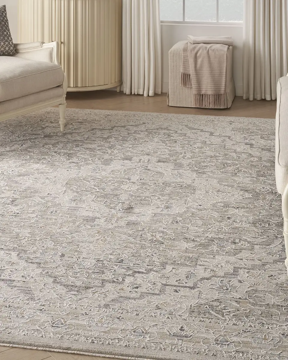Nourison Lynx Ivory/Taupe Power-Loomed Rug | Thumbnail 7 Nourison Lynx Ivory/Taupe Power-Loomed Rug | Thumbnail 7